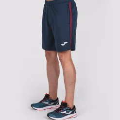 Bermuda Calção Joma Classic Azul Marinho Vermelho