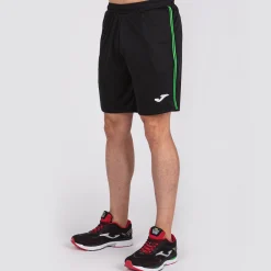Bermuda Calção Joma Classic Preto Verde Fluorescente