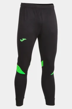Calça Comprida Joma Championship VI Preto Verde Fluorescente