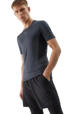 Calções De Corrida Respiráveis Homem 4f. Preto