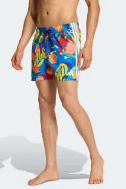 Calções De Natação Mexicana Florals 3 Stripes 5 Polegadas adidas