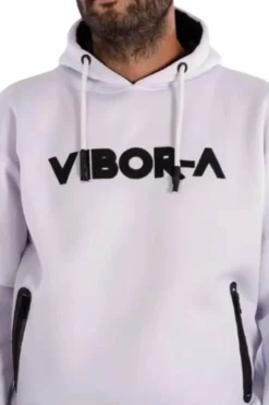 Camisola Com Capuz Homem Pádel Vibor-a Yarara. Branco