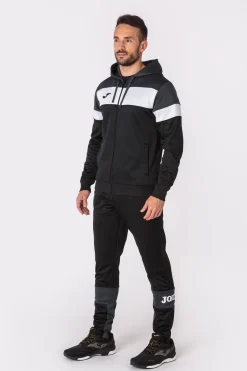Casaco Com Capuz Joma Crew IV Preto Antracite