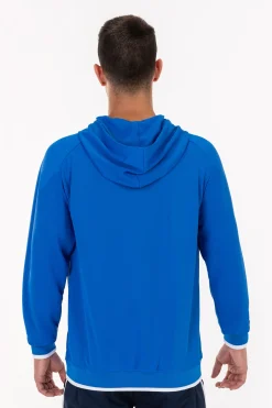 Casaco Com Capuz Joma Supernova Azul Royal Branco