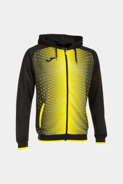 Casaco Com Capuz Joma Supernova Preto Amarelo