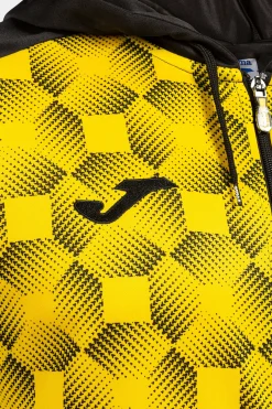 Casaco Com Capuz Joma Supernova III Preto Amarelo