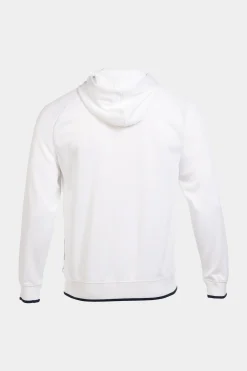 Casaco Com Capuz Joma Supernova III Branco Azul Marinho