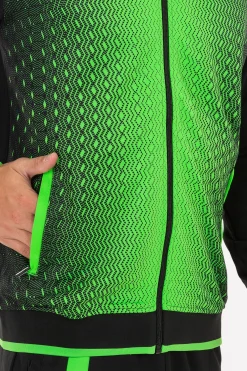 Casaco Com Capuz Joma Supernova Preto Verde Fluorescente