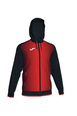 Casaco Com Capuz Joma Supernova Preto Vermelho