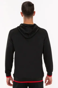 Casaco Com Capuz Joma Supernova Preto Vermelho