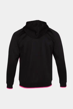 Casaco Com Capuz Joma Supernova III Preto Rosa Fluorescente