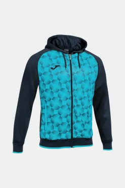 Casaco Com Capuz Joma Supernova III Azul Marinho Azul-turquesa Fluorescente