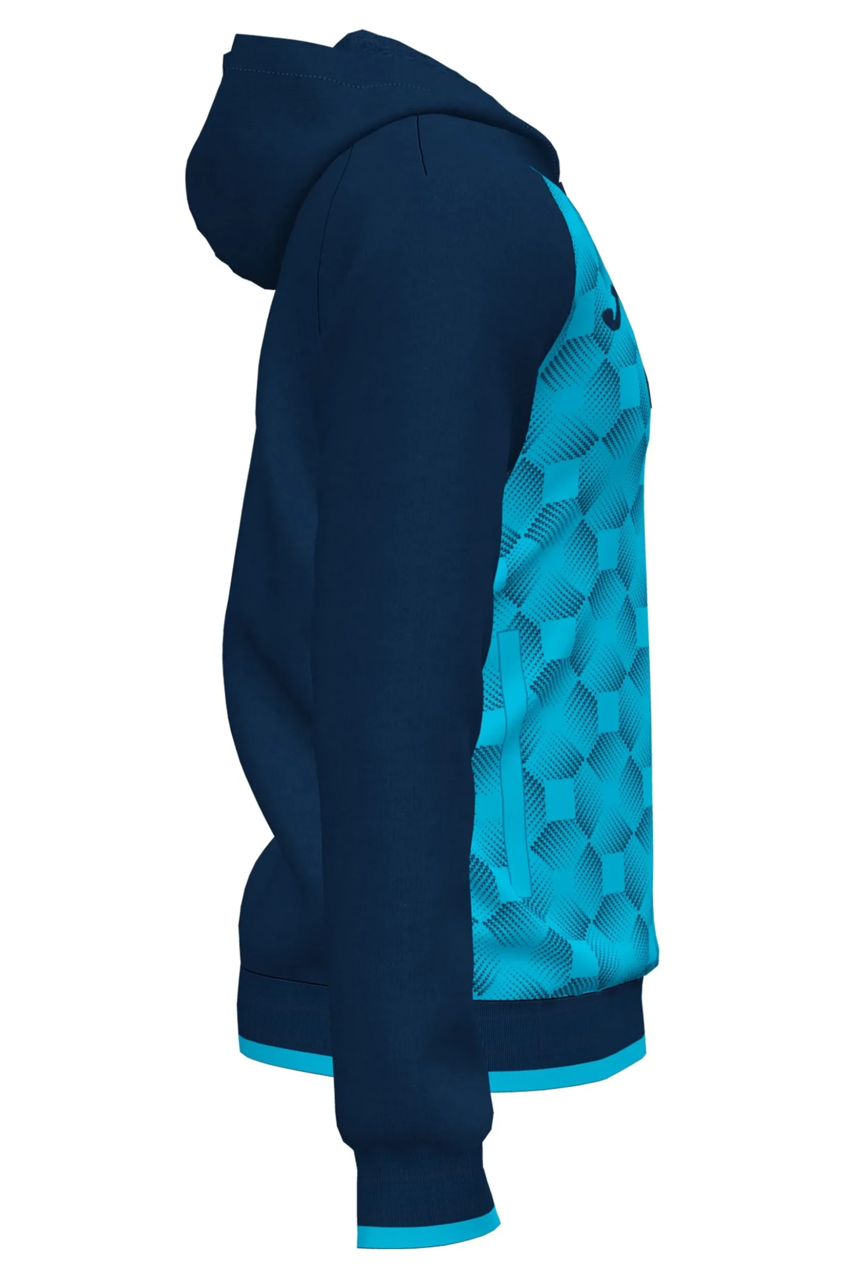 Casaco Com Capuz Joma Supernova III Azul Marinho Azul-turquesa Fluorescente
