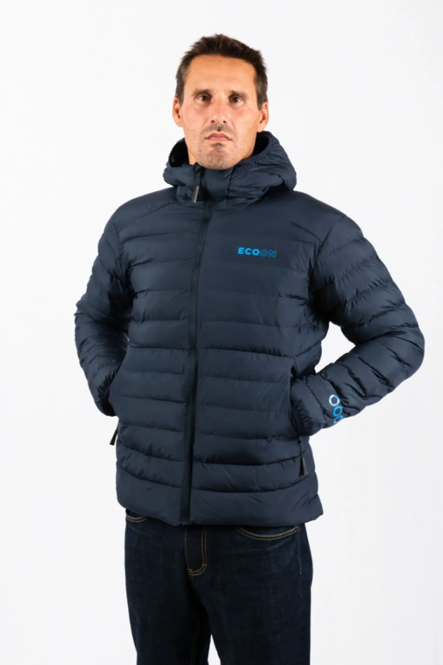 Casaco De Montanha Acolchoado Ecoon Ecothermodiscover Azul-marinho