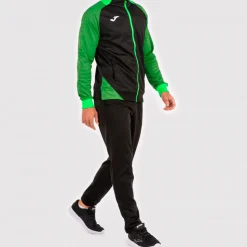 Casaco Joma Essential II Preto Verde Fluorescente