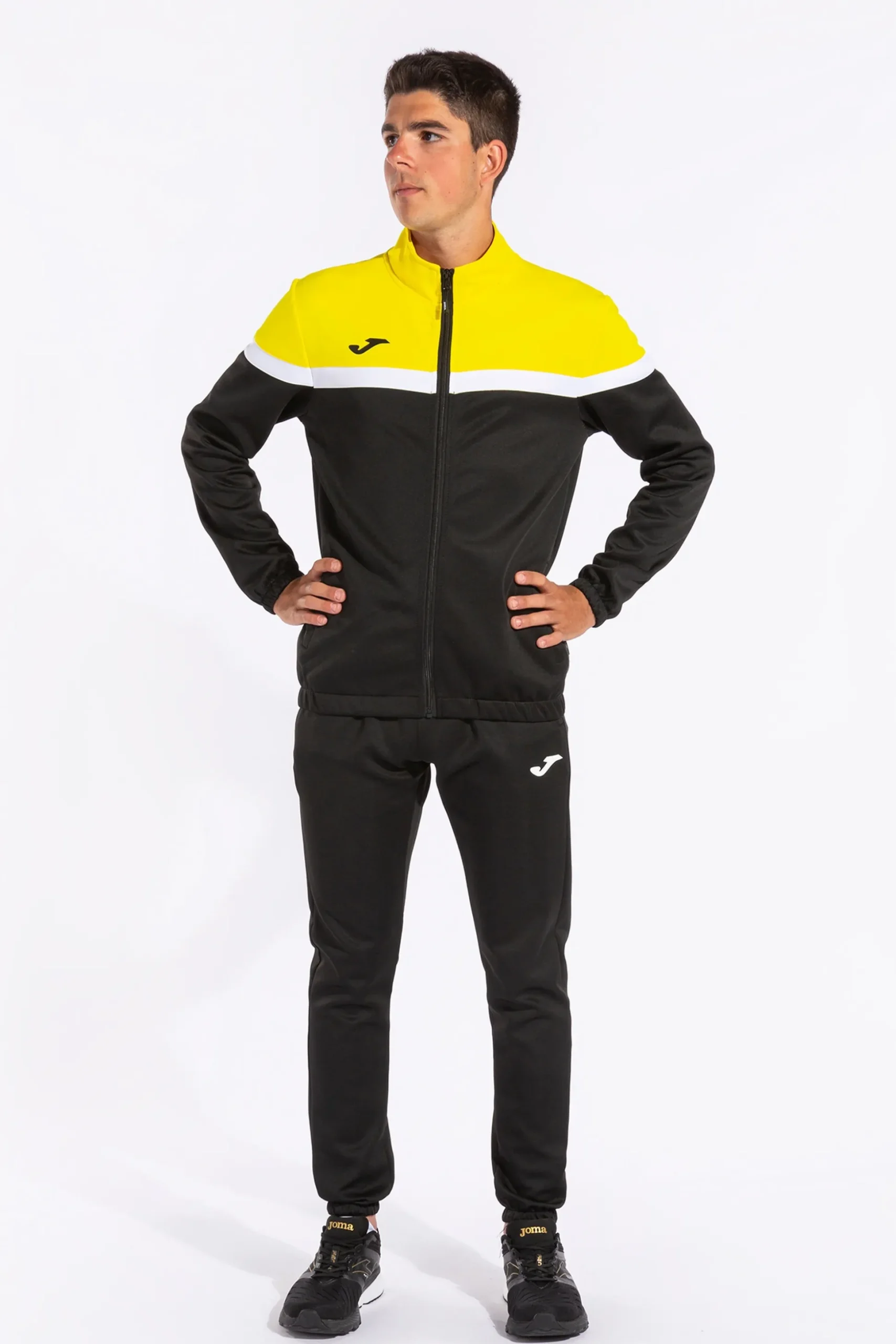 Fato De Treino Danúbio Preto E Amarelo Joma