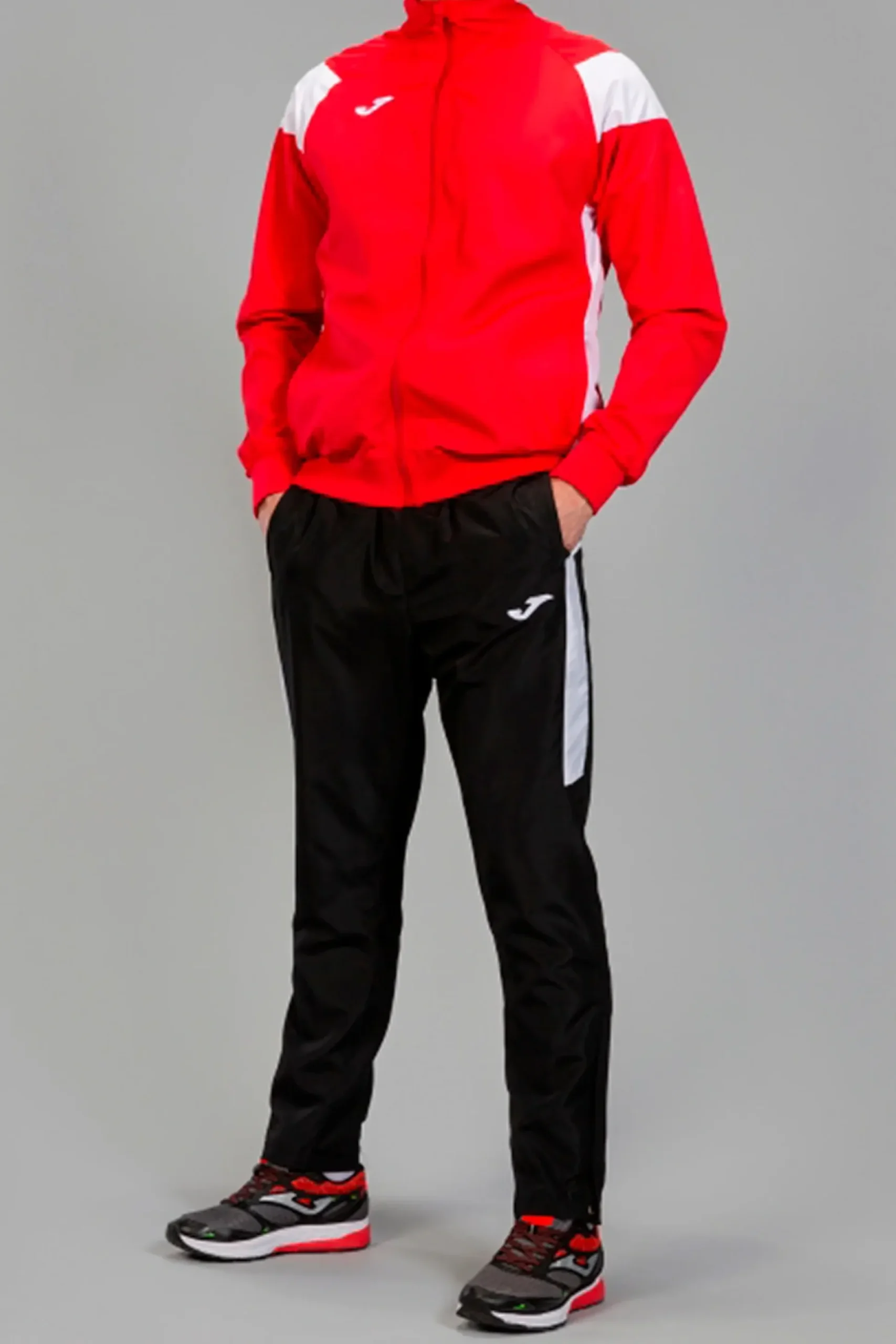 Fato De Treino Joma Crew III Vermelho Branco