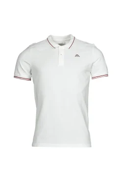 Kappa Polo Hombre Ezio Blanco/rojo. 351683w
