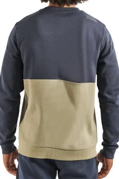 Kappa Sudadera Logo Iginio. Blue Navy/green. 33135rw