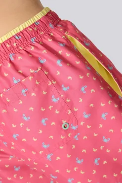 Maiô Ysabel Mora Estampado Com Caranguejos. Coleção Crab