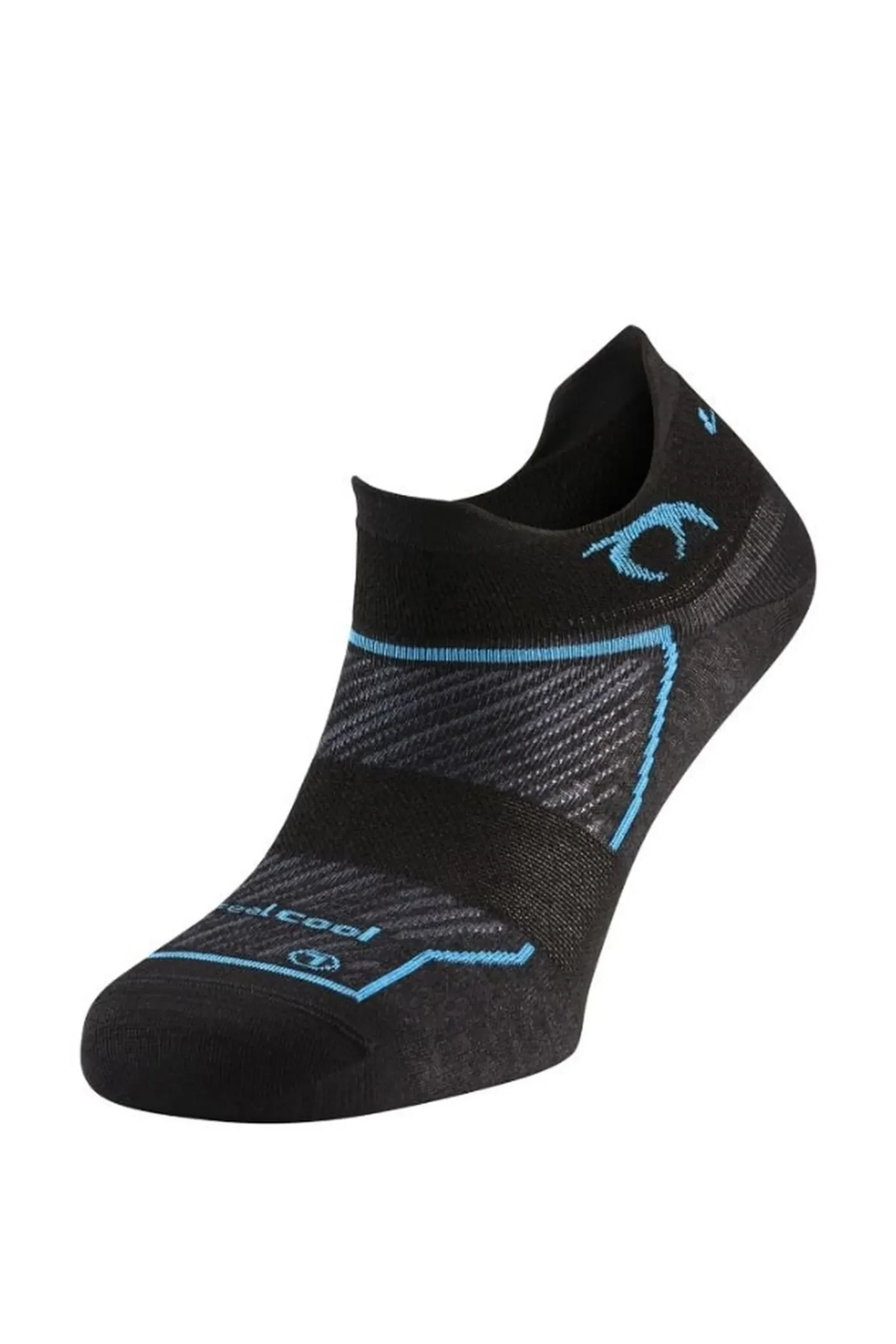 Meias Tiny W Para Mulher Preto/turquesa Lurbel
