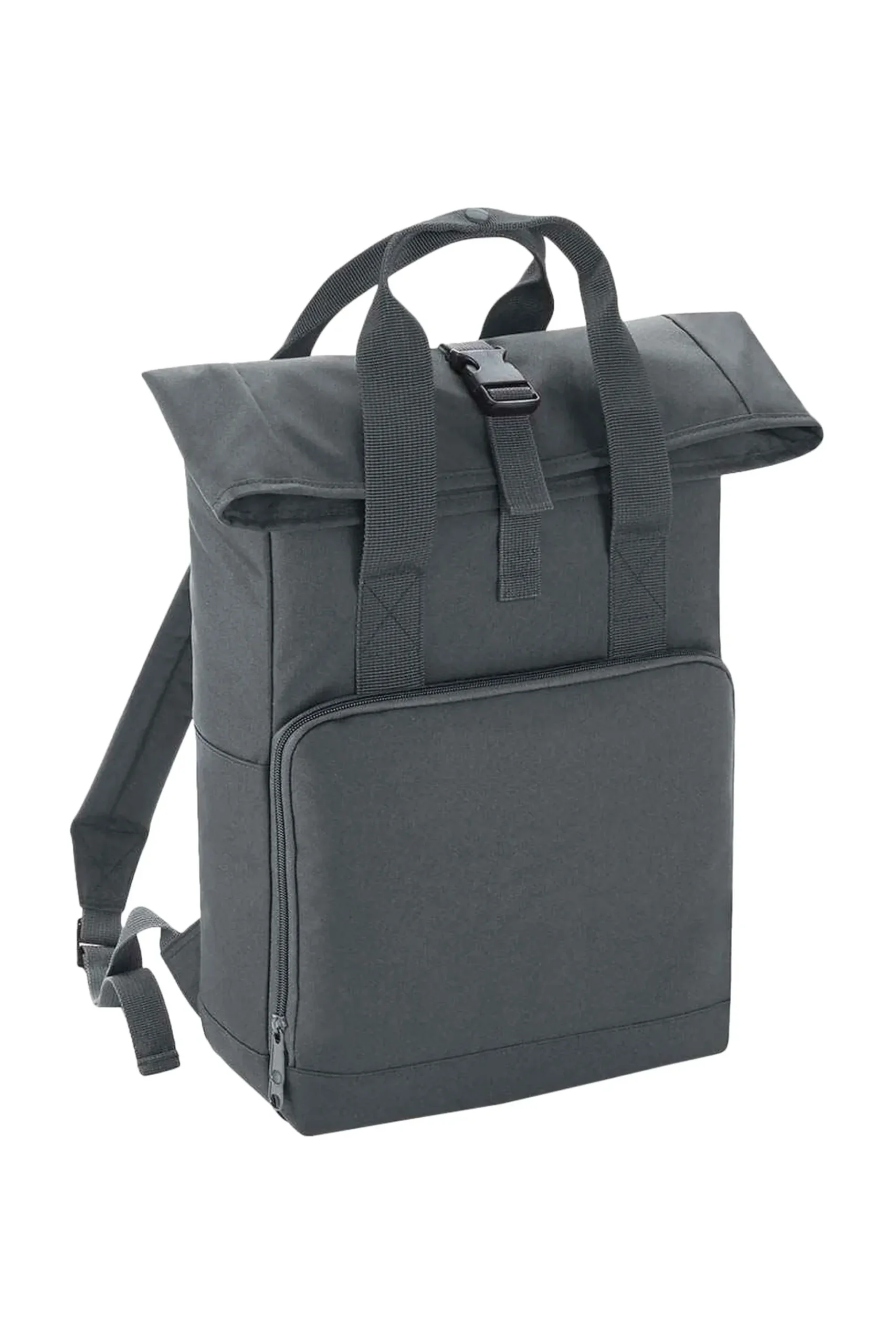 Mochila Unisex Adult Roll Top Twin Handle Backpack Bagbase