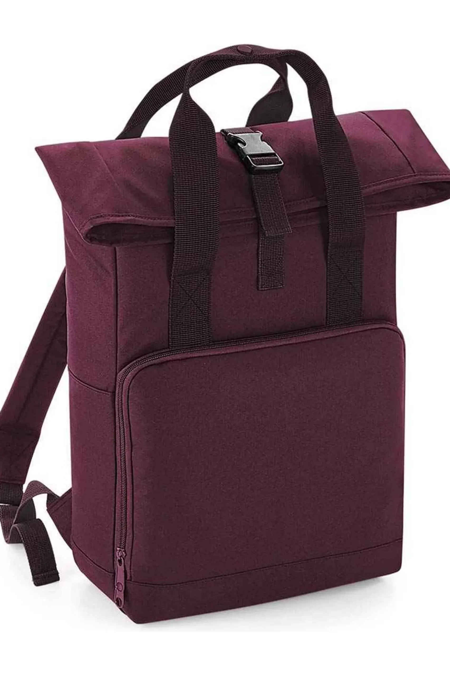 Mochila Unisex Adult Roll Top Twin Handle Backpack Bagbase