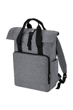 Mochila Unisex Adult Roll Top Reciclado Twin Handle Backpack Bagbase
