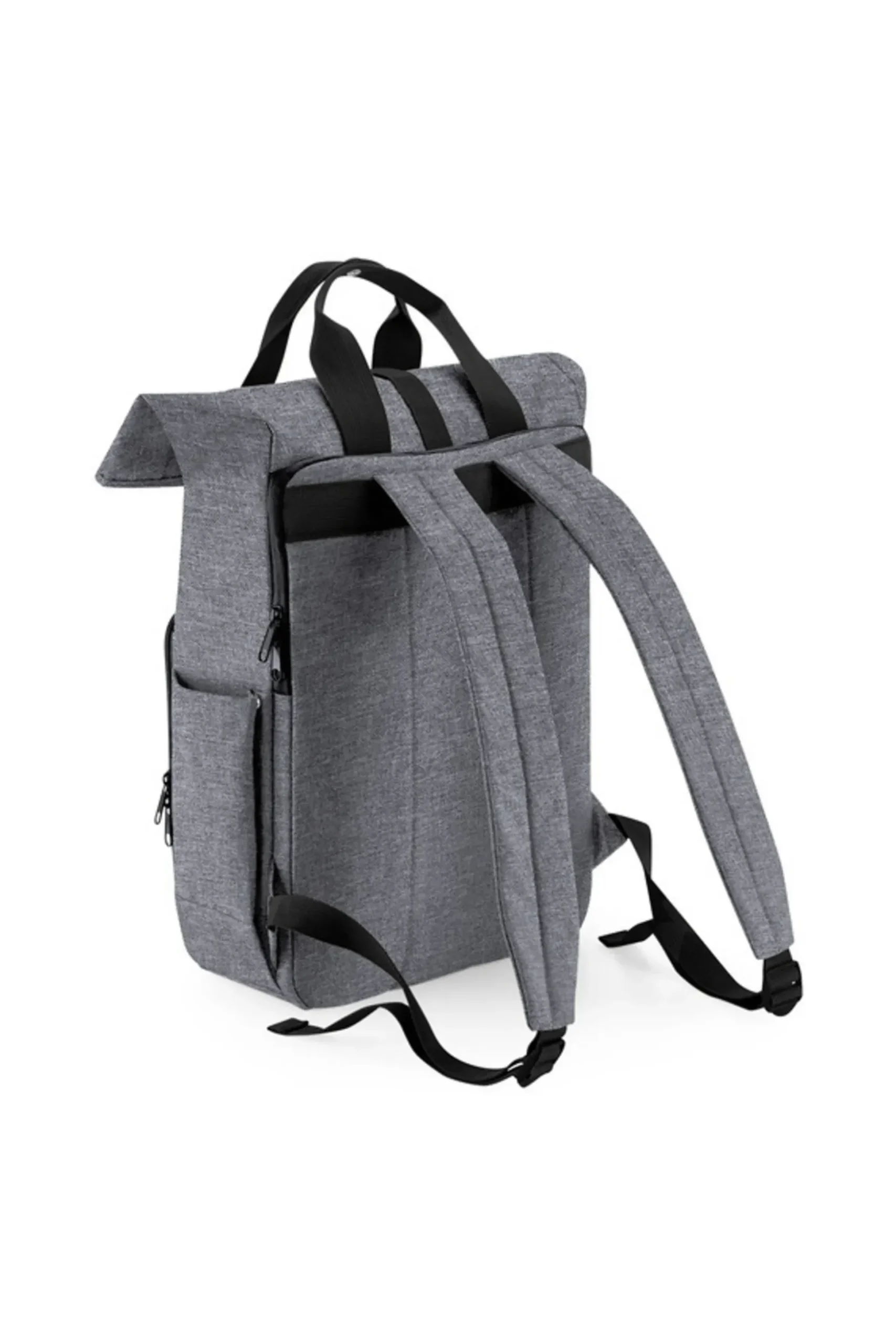 Mochila Unisex Adult Roll Top Reciclado Twin Handle Backpack Bagbase