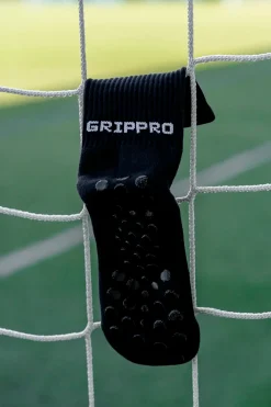 Pack 2 Pares Meias Futebol Grip Pro Antiderrapantes Preto