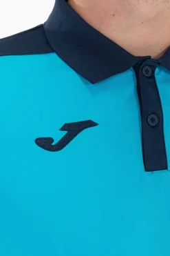 Pólo M/c Joma Championship V Azul-turquesa Fluorescente Azul Marinho