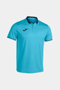 Pólo M/c Joma Championship VI Azul-turquesa Fluorescente Azul Marinho