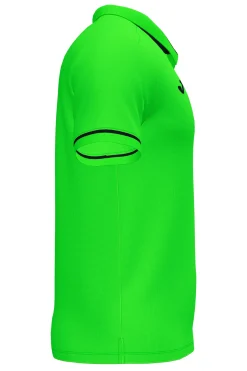 Pólo M/c Joma Championship VI Verde Fluorescente Preto