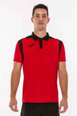 Pólo M/c Joma Championship V Vermelho Preto