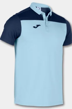 Pólo M/c Joma Hobby II Azul-celeste Azul Marinho
