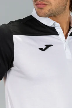 Pólo M/c Joma Hobby II Branco Preto