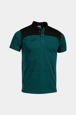 Pólo M/c Joma Winner II Verde Preto