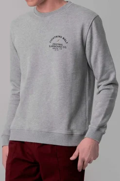 Sweatshirt Lightning Bolt Venice Surf Co Heather Crew