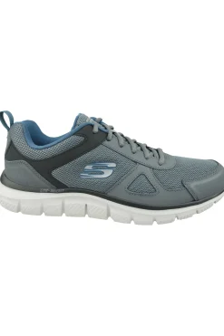 Ténis Skechers Track Scloric Cinza E Azul Marinho